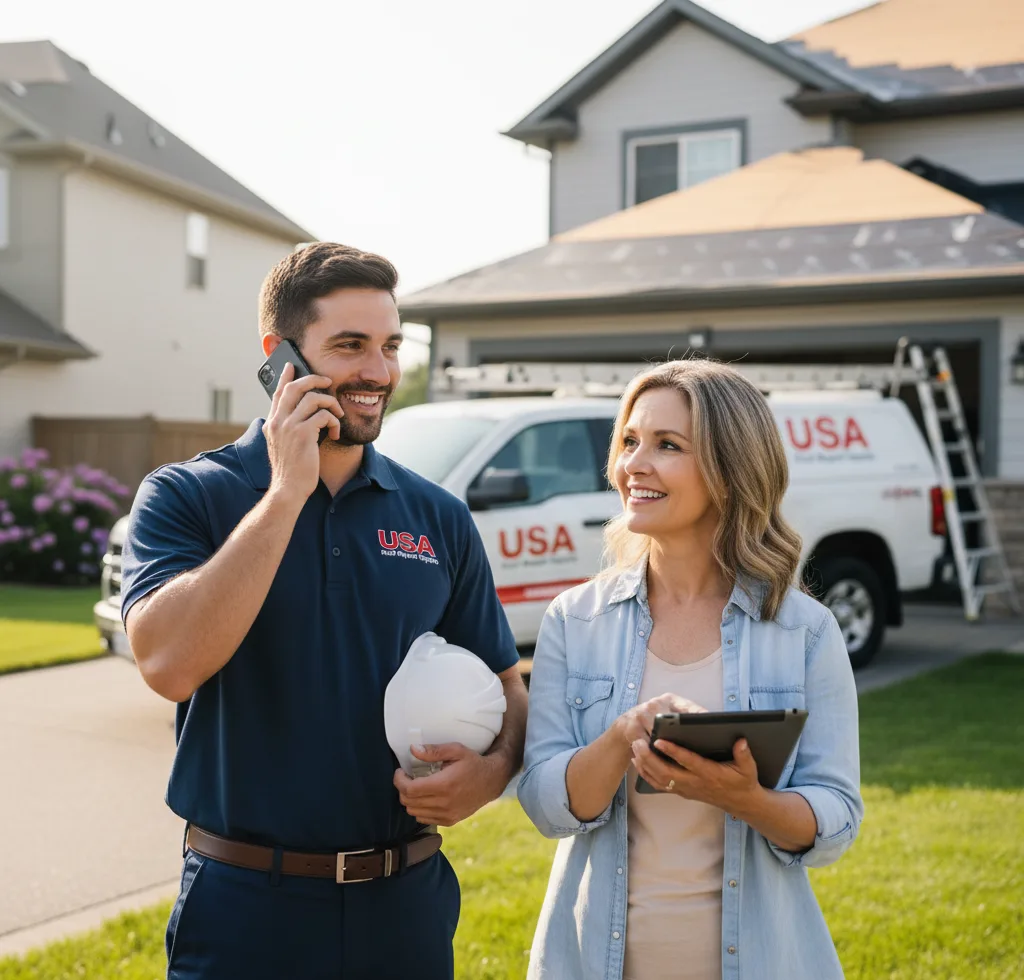 USA Roof Repair Experts customer support in Grandville